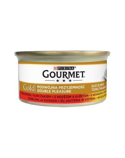 GOURMET Gold konservai su jautiena ir vištiena 85 g