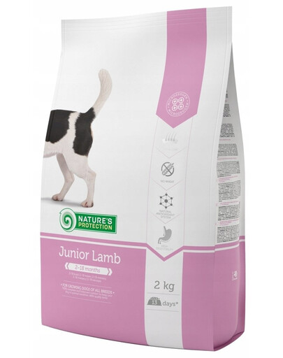 NATURES PROTECTION Dog Junior with Lamb 2 kg