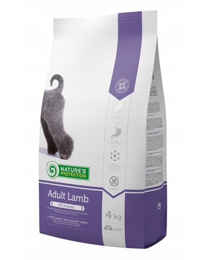 NATURES PROTECTION Dog adult with lamb 4 kg