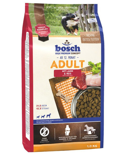Bosch Adult Lamb&Rice lambaliha ja riisiga 1 kg