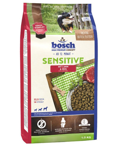 Bosch Sensitive Lamb&Rice lambaliha ja riisiga 1 kg