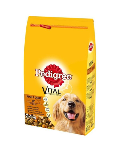 PEDIGREE Adult sausas maistas šunims su paukštiena, ryžiais ir daržovėmis 8,4 kg