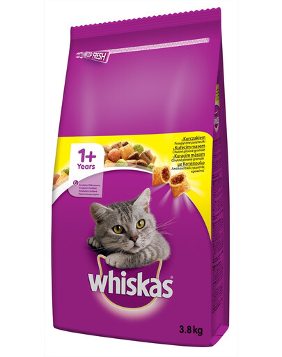 WHISKAS Adult kanaga 3,8 kg kuivtoit kassidele