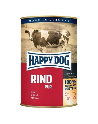 Happy Dog Rind Pur konserv koertele veiselihaga 400 g