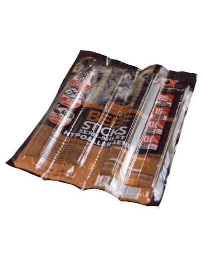 ALPHA SPIRIT skanėstai šunims su jautiena 4 x 10 g