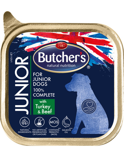BUTCHER'S Gastronomia Junior pasteet kalkuni- ja veiselihaga 150 g