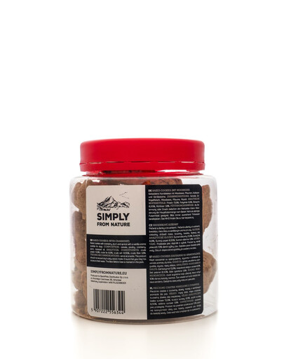 SIMPLY FROM NATURE Baked Cookies with cranberry küpsised jõhvikatega 220 g