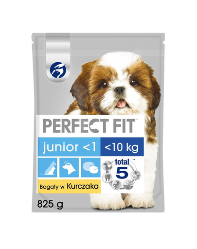 PERFECT FIT (Junior) 5x825g rikkalikult kanaliha - kuivtoit väikest tõugu koertele