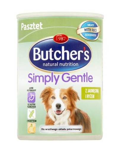 BUTCHER'S Simply Konserveeritud õrn lambaliha ja riisiga 390 g