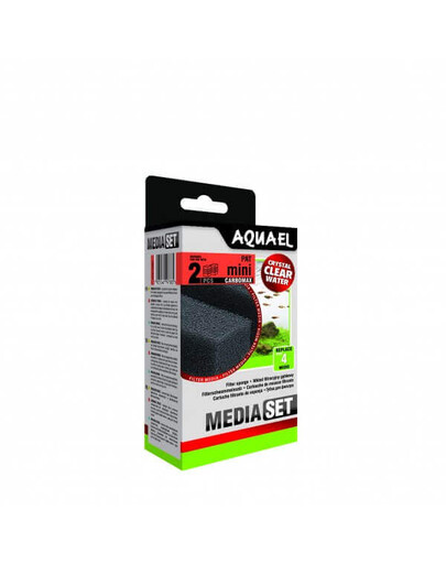 Aquael Pat Mini filtro kempinė Carbomax 2 vnt.