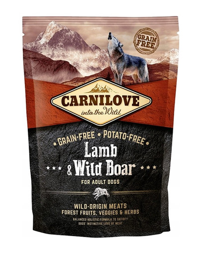 CARNILOVE Dog Adult lammas/hirv 1,5 kg