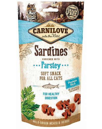CARNILOVE Semi moist snacks pehmed maiuspalad sardiinide ja peterselliga 50 g