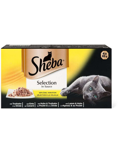 SHEBA Selection in Sauce Mix su paukštiena 6 x 340 g