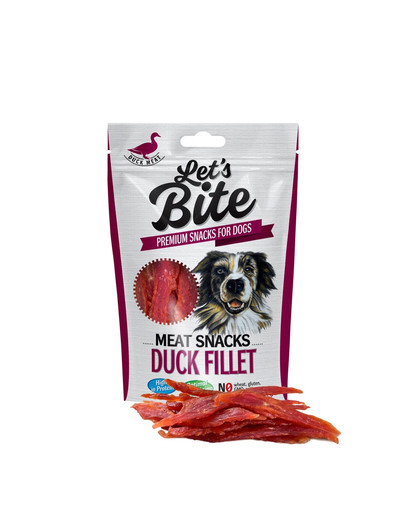 BRIT Let's Bite meat snacks duck fillet skanėstai šunims 80 g