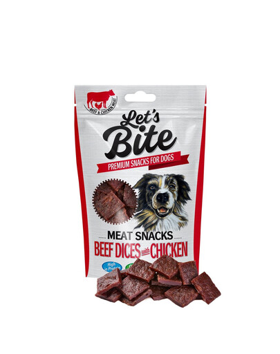 BRIT Let's Bite meat snacks beef dices & chicken 80 g
