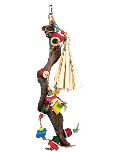 Trixie Wooden Toy With Wicker Balls, 56 cm