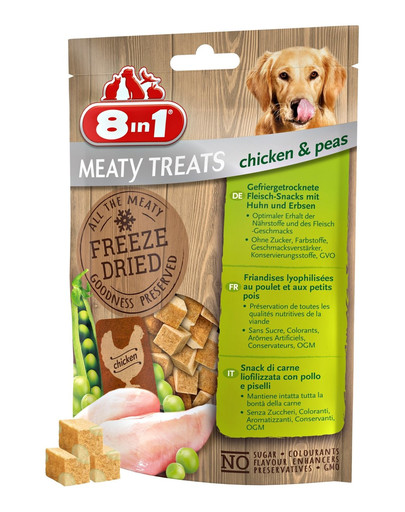 8IN1 Meaty Treats maiuspala kanaliha ja hernestega 50 g