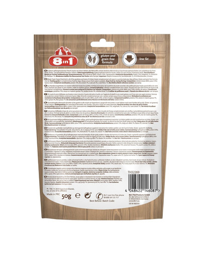 8IN1 Meaty Treats maiuspala kanaliha ja hernestega 50 g