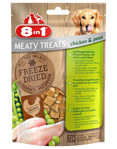 8IN1 Meaty Treats maiuspala kanaliha ja hernestega 50 g