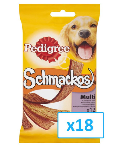 Pedigree Schmackos su jautiena Multi 104 g X 18