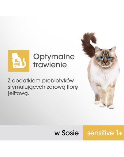 PERFECT FIT Sensitive 1+ Konservai šlapias kačių maistas vištiena ir lašiša 4*85 g