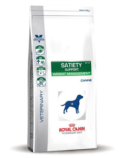 Royal Canin Dog Satiety Support 12 kg  täistoit, mis on mõeldud liigse kehakaalu vähendamiseks.