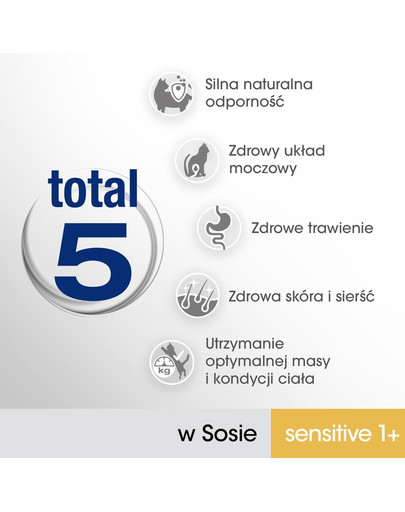PERFECT FIT Sensitive 1+ Konservai šlapias kačių maistas vištiena ir lašiša 4*85 g