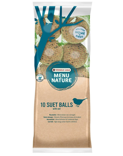 VERSELE-LAGA 10 Suet Balls 900 g Rasvapallid vabalt elavate lindude jaoks.