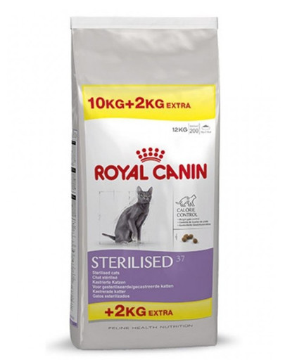 ROYAL CANIN Sterilised 37 10 kg + 2 kg KINGITUS