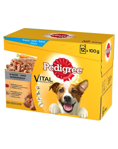 PEDIGREE Veiseliha, kanaliha 24x100 g