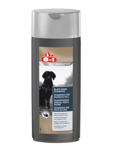 8in1 must Pearl šampoon tumedale karvale 250 ml
