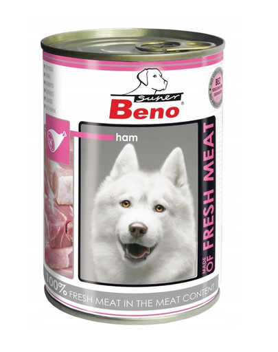 BENEK Super BENO Meat  400 g märgtoit singiga täiskasvanud koertele