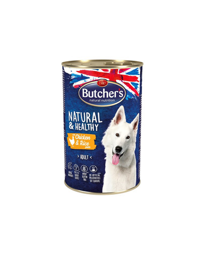 BUTCHER'S Natural&Healthy Dog pasteet kanaliha ja riisiga 1200 g