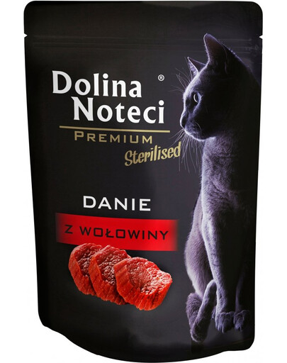 DOLINA NOTECI Premium Danie z wołowiny dla kotów sterylizowanych 85 g