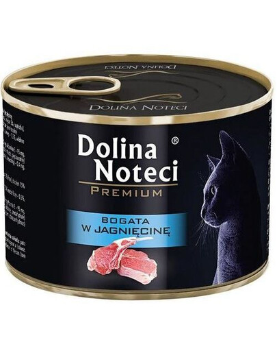 DOLINA NOTECI Premium Bogata  lambalihaga täiskasvanud kassidele 185 g