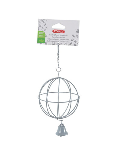 ZOLUX Rippuv metallis pall heinale diameetriga 10 cm hall