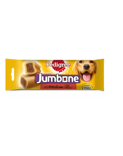 PEDIGREE Jumbone (keskmise suurusega koertele) veiseliha maius180 g x 12