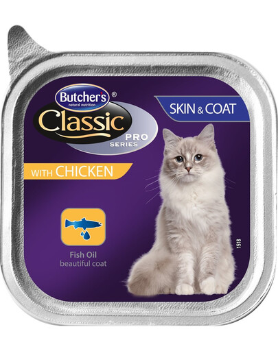 BUTCHER'S Classic Skin&Coat Cat pasteet kanalihaga 100 g