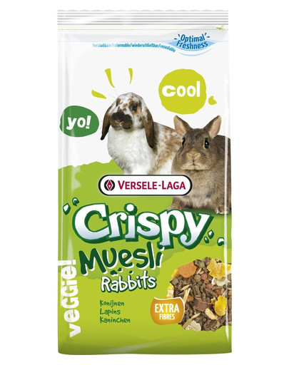 VERSELE-LAGA Crispy Muesli Rabbits 400 g segu miniküülikutele