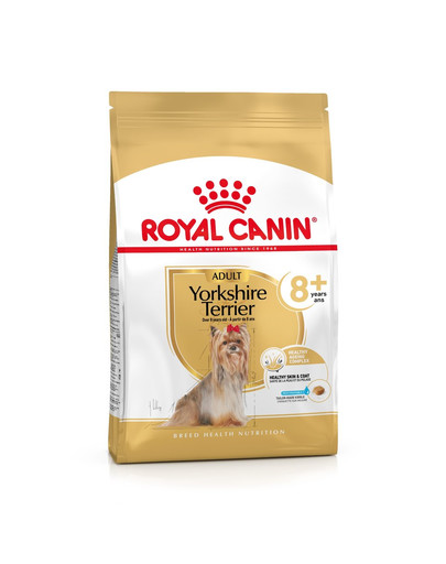 ROYAL CANIN Yorkshire Terrier Adult 8+ 1,5 kg kuivtoit täiskasvanud Yorkshire terjeritele, vanemad kui 8 aastat