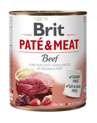BRIT Pate & Meat beef 400 g Puhas veiseliha märgtoit koertele