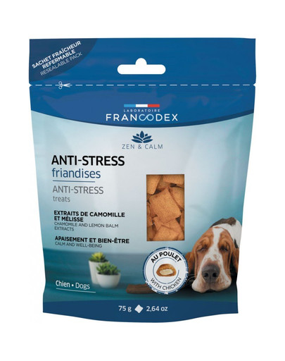 FRANCODEX Antistresinis šunų skanėstas su vištiena 75 g