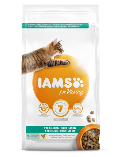 IAMS For Vitality kasside kuivtoit erinevad maitsed 100 g eakatele kassidele / kastreeritud kassidele / karvapallide moodustumise korral
