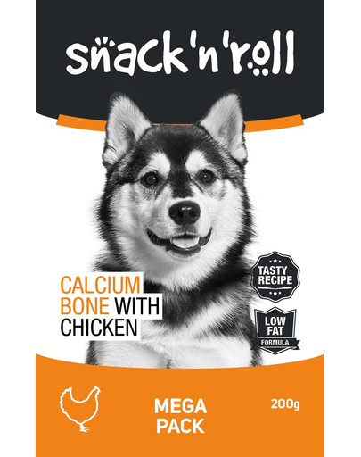 SNACK & ROLL Calcium Bone with Chicken Kaltsiumikuubik kanaga 200 g