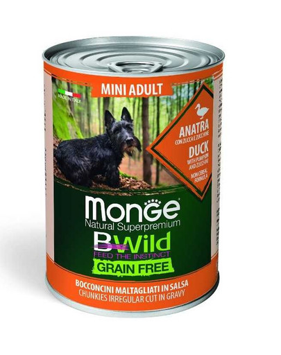 MONGE BWild GF Mini toit väikest tõugu koertele - part 400g