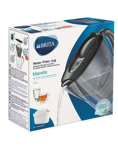 BRITA Marella Maxtra+ vee filterkann 2,4 l grafiit + 3 filtrit