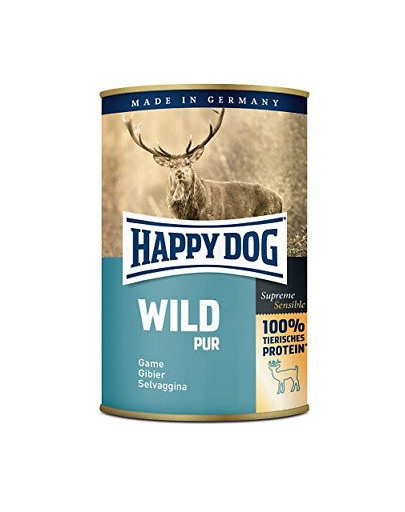 HAPPY DOG Wild Pur Märgtoit puhta hirvelihaga 400 g