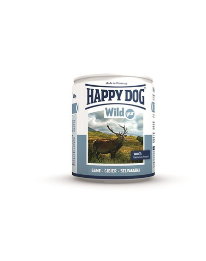 HAPPY DOG Wild Märgtoit puhta hirvelihaga 800 g