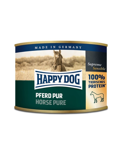 HAPPY DOG Pferd Pur Puhtast hobuselihast märgtoit 200 g