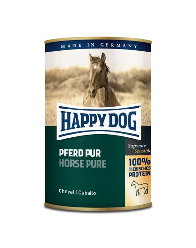 HAPPY DOG Wild Pur Märgtoit puhta hobuselihaga 400 g